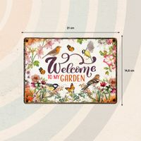 Plenty Gifts Sign Metal Welcome To My Garden (h)