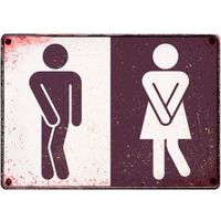 Plenty Gifts Sign Metal Toilet (h)