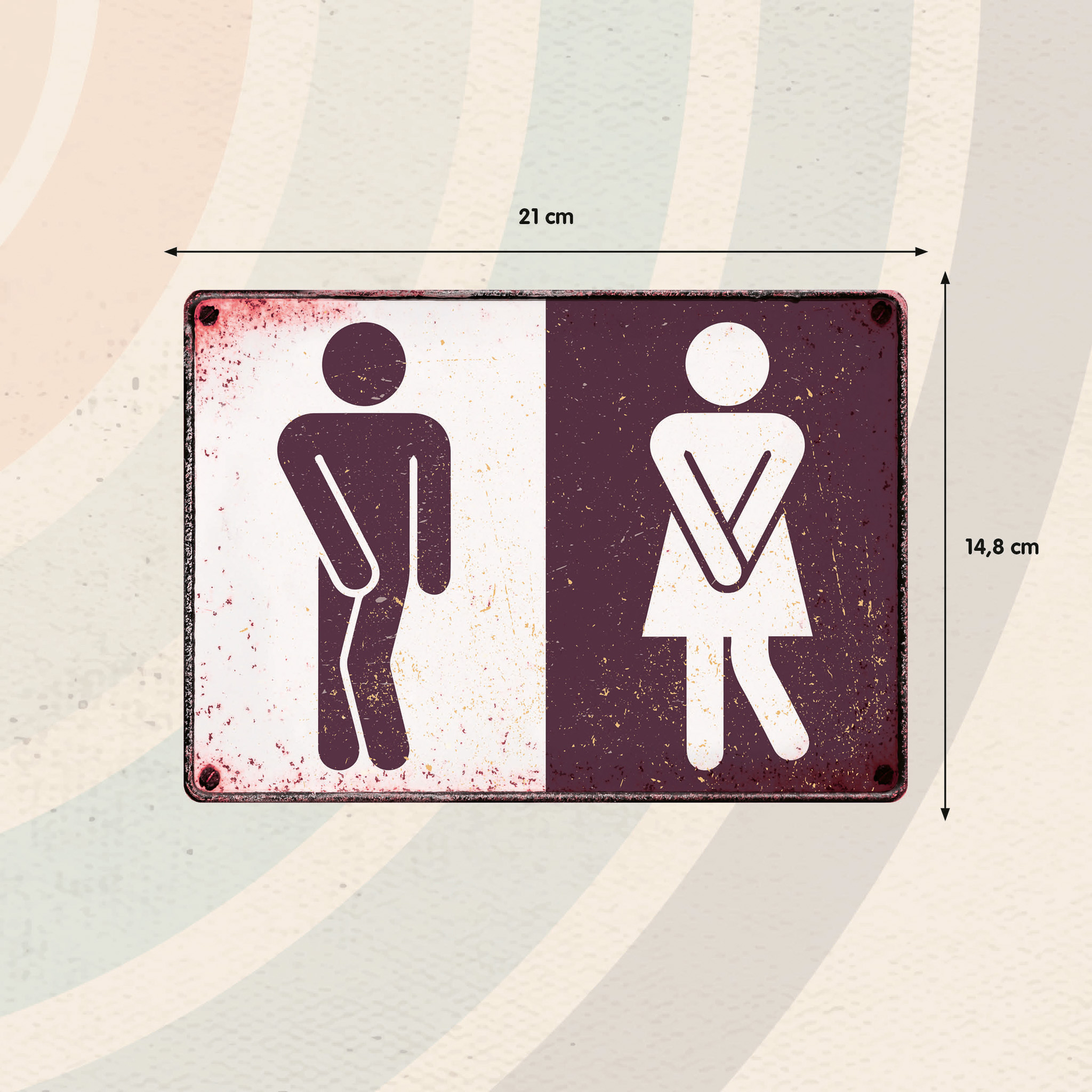 Plenty Gifts Sign Metal Toilet (h)