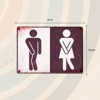 Plenty Gifts Sign Metal Toilet (h)