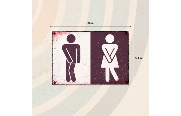 Plenty Gifts Sign Metal Toilet (h)