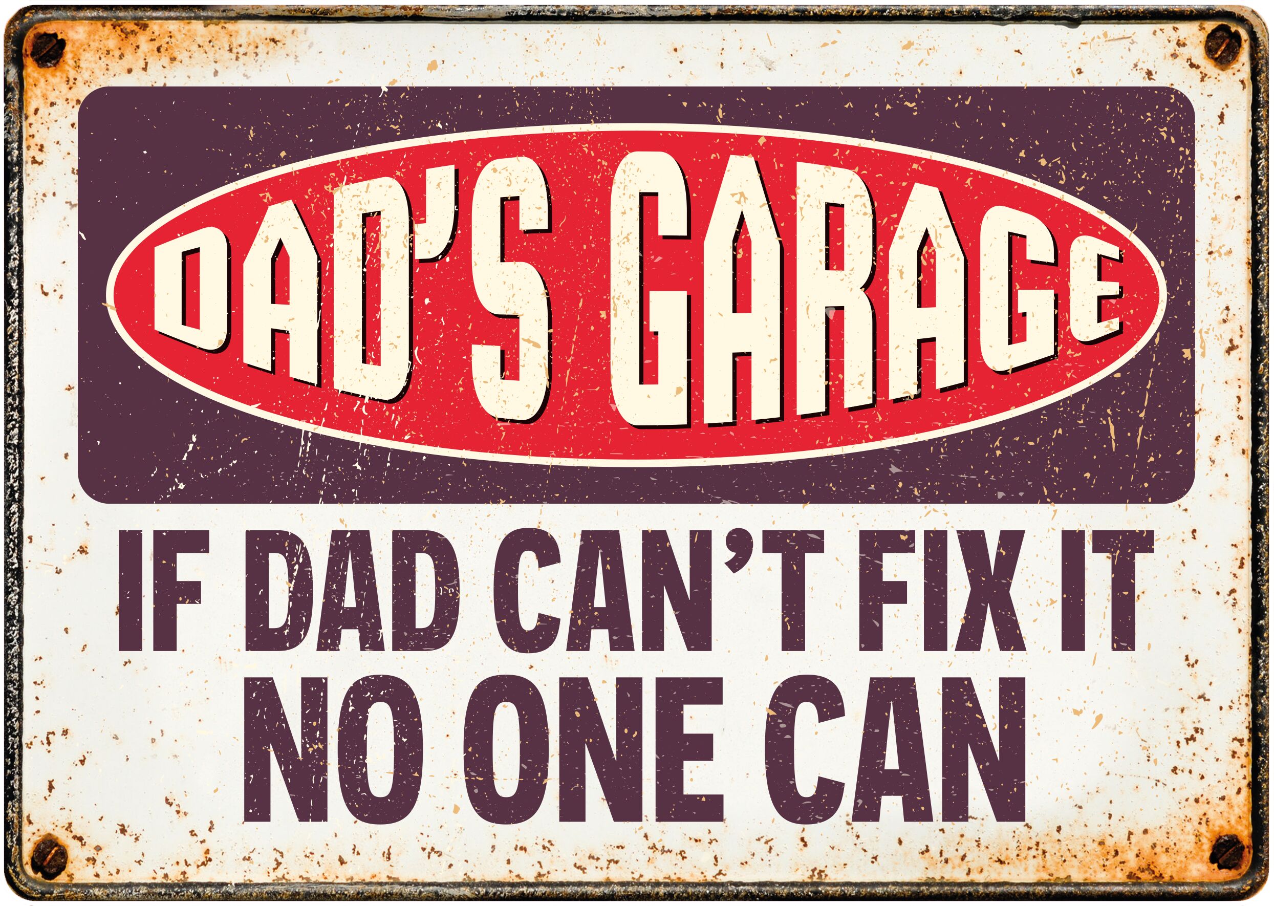 Plenty Gifts Bord blik Dad's Garage (h)