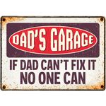 Bord blik Dad's Garage (h)