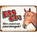 Bord Blik Paardengek (h)