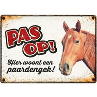 Plenty Gifts Bord Blik Paardengek (h)
