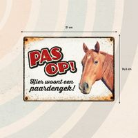 Plenty Gifts Bord Blik Paardengek (h)