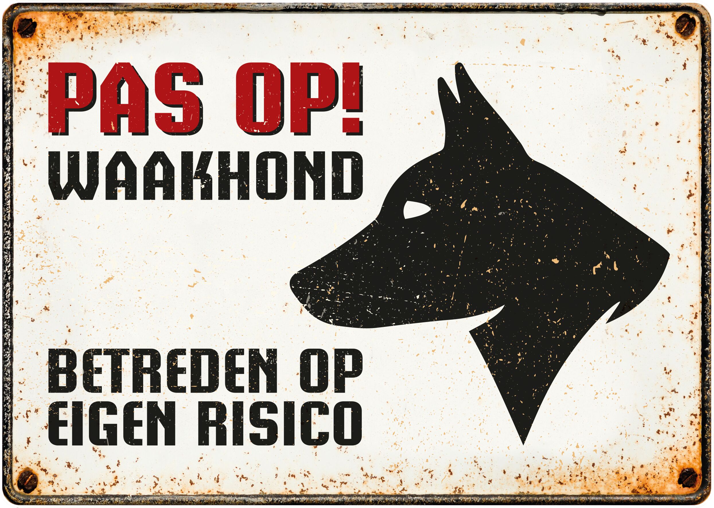 Plenty Gifts Bord Blik Waakhond (h)