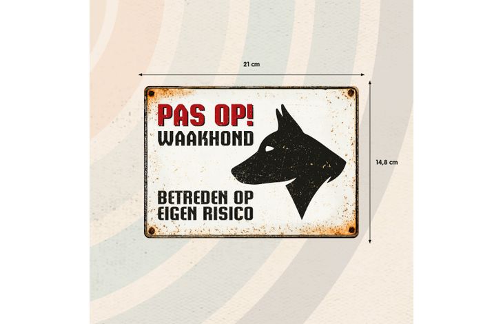 Plenty Gifts Bord Blik Waakhond (h)