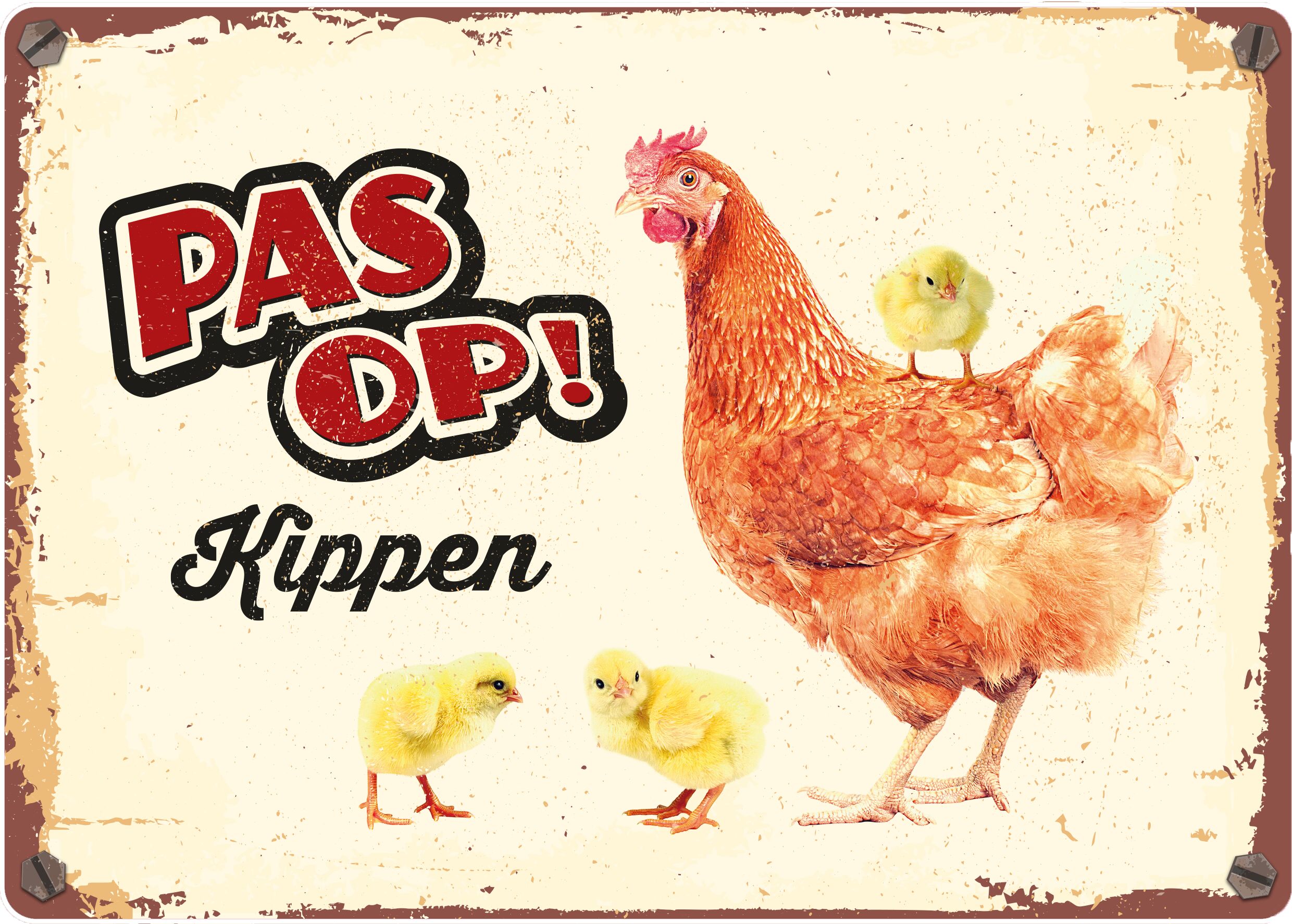 Plenty Gifts Bord Blik Kippen (h)