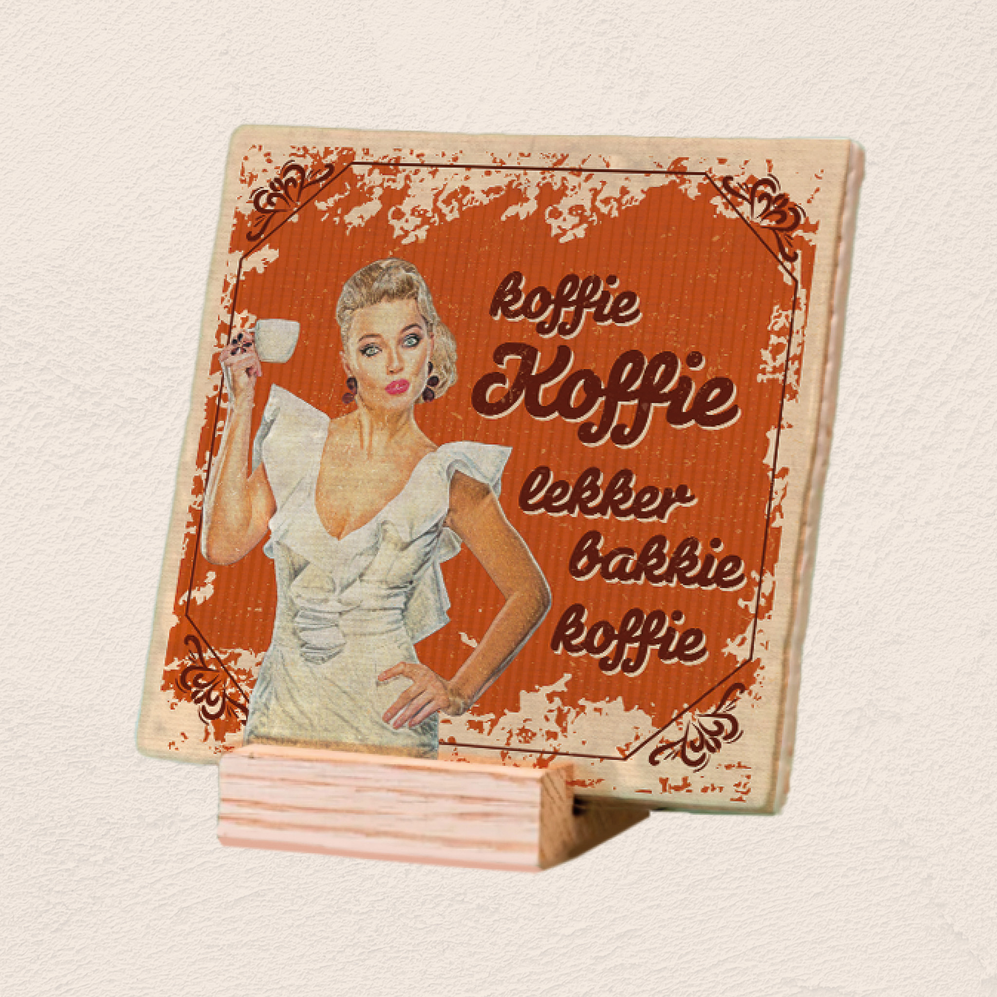 Plenty Gifts Deco Tile Bakkie Koffie