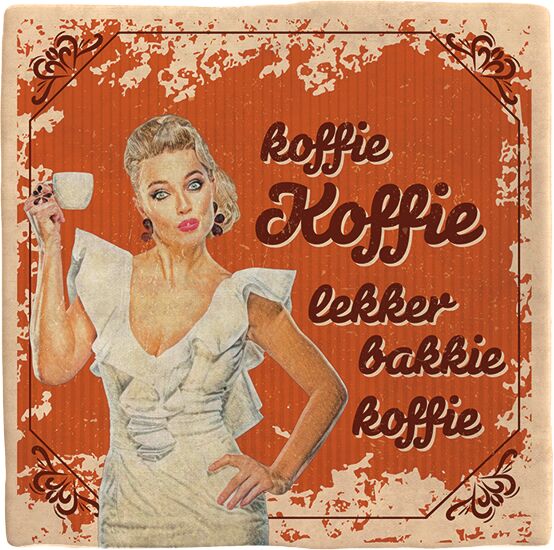 Plenty Gifts Deco Tile Bakkie Koffie