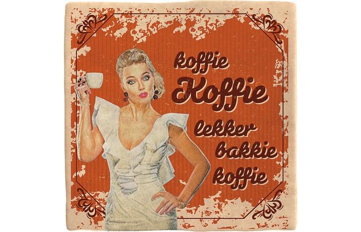 Plenty Gifts Deco Tile Bakkie Koffie