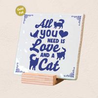 Plenty Gifts Deco Tile All You Need Cat
