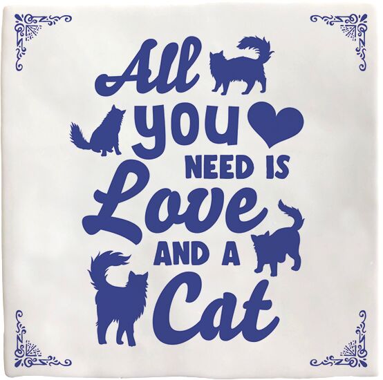 Plenty Gifts Deco Tile All You Need Cat
