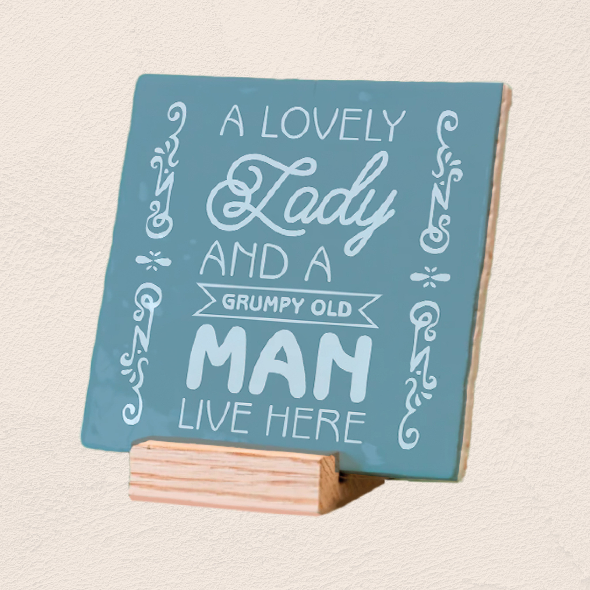 Plenty Gifts Deco Tile Lovely Lady