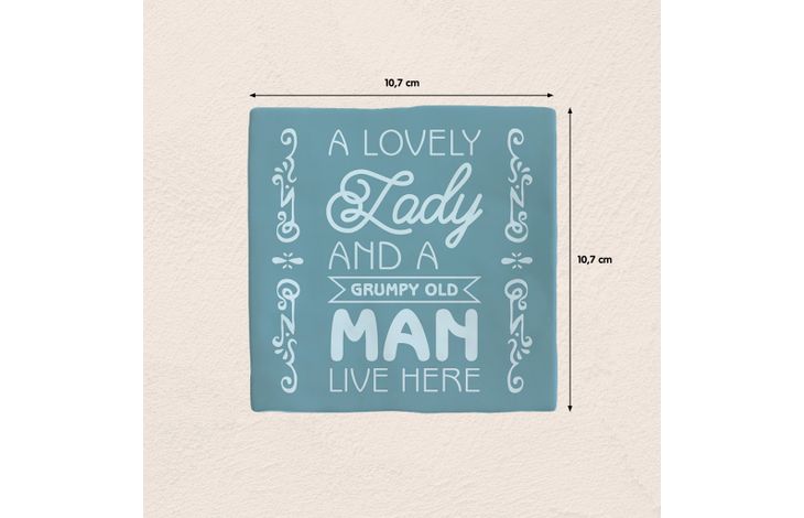 Plenty Gifts Deco Tile Lovely Lady