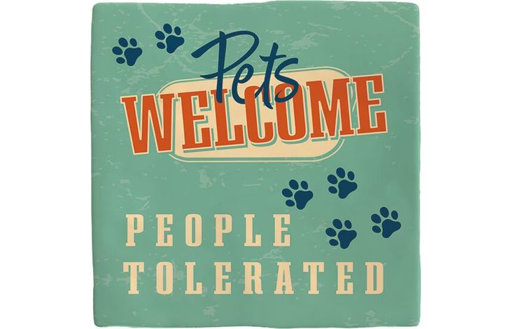 Plenty Gifts Deco Tile Pets Welcome
