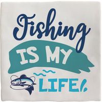 Plenty Gifts Deco Tile Fishing Is My Life