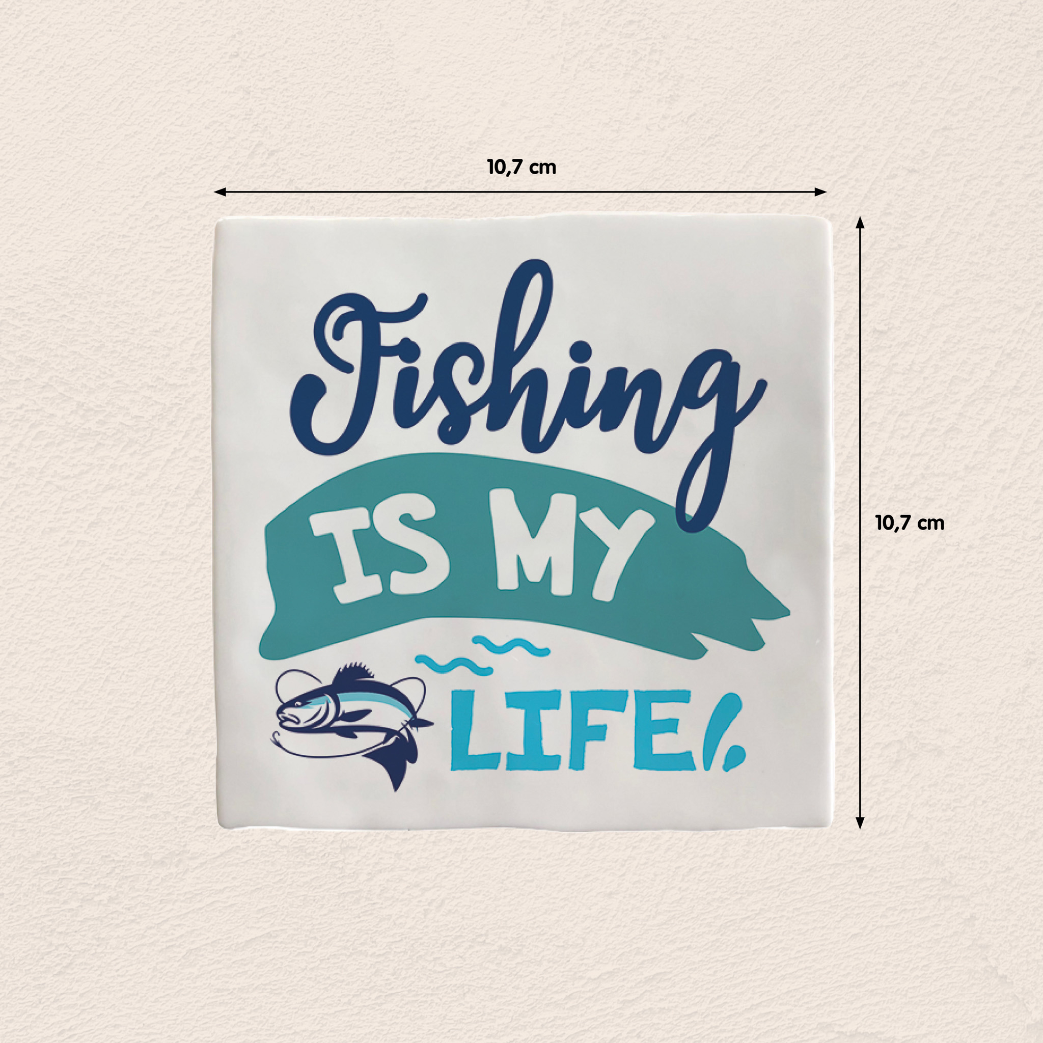 Plenty Gifts Deco Tile Fishing Is My Life