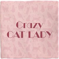 Plenty Gifts Deco Tile Crazy Cat Lady
