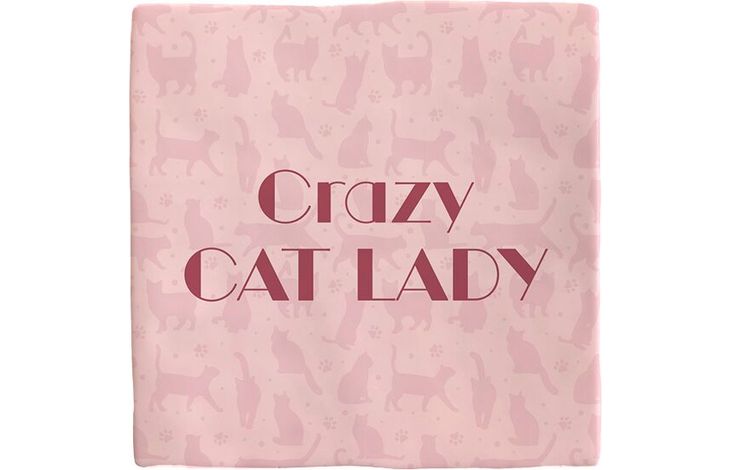 Plenty Gifts Deco Tile Crazy Cat Lady