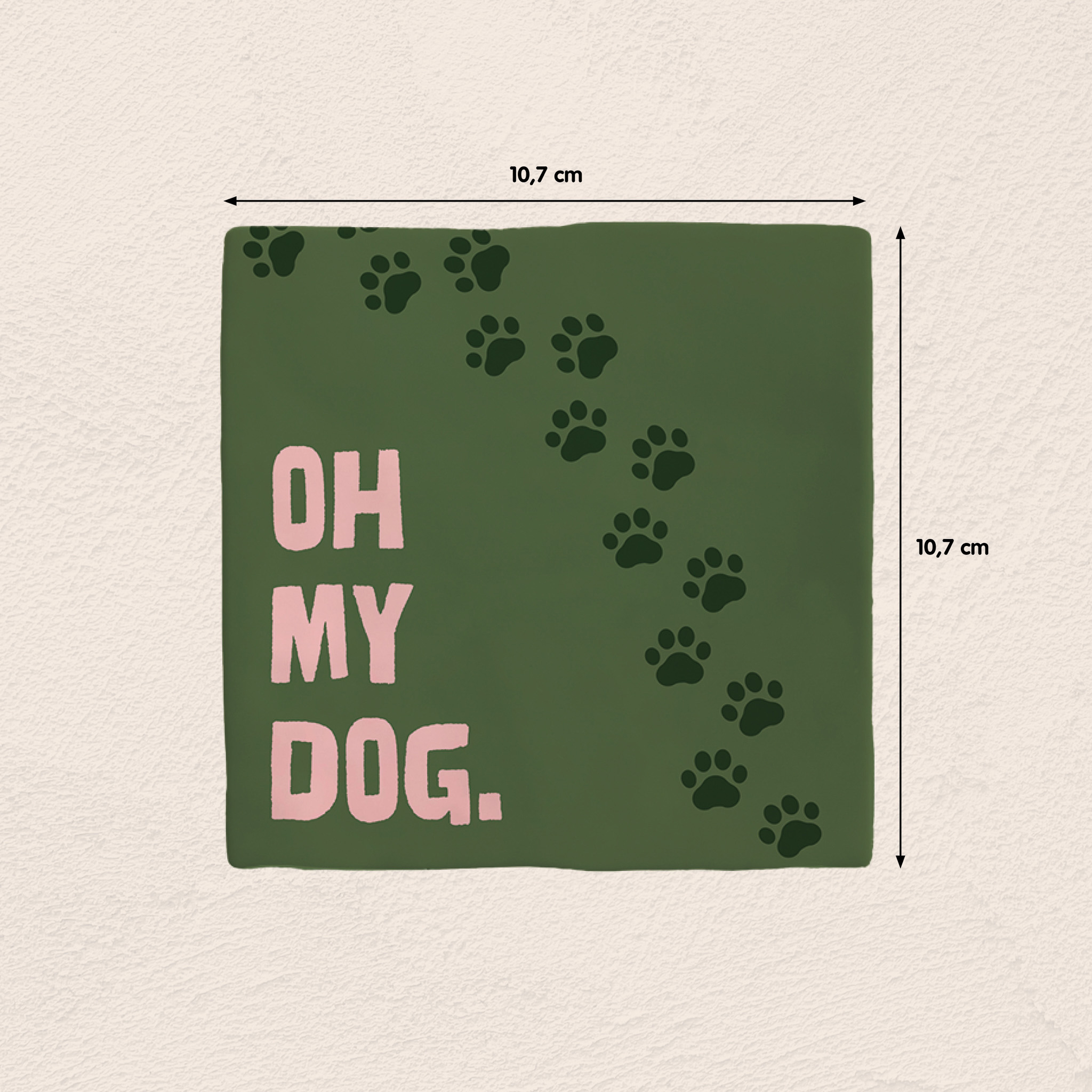 Plenty Gifts Deco Tile Oh My Dog