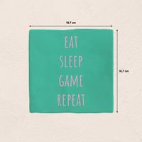 Plenty Gifts Deco Tile Eat Sleep Game Repeat