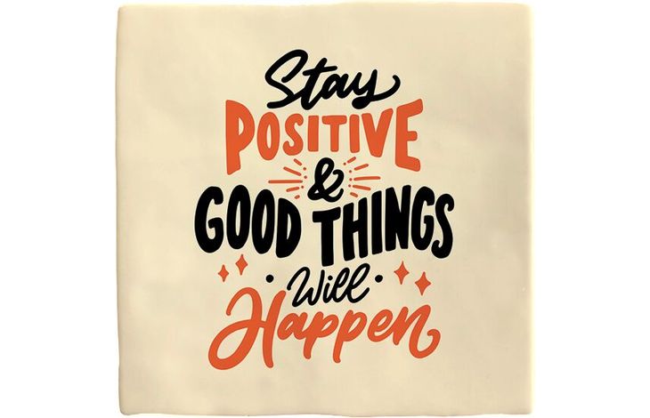 Plenty Gifts Deco Tile Stay Positive