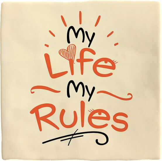 Plenty Gifts Deco Tile My Life My Rules