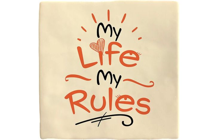 Plenty Gifts Deco Tile My Life My Rules