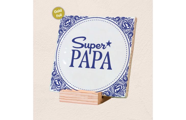 Plenty Gifts Deco Tile Super Papa