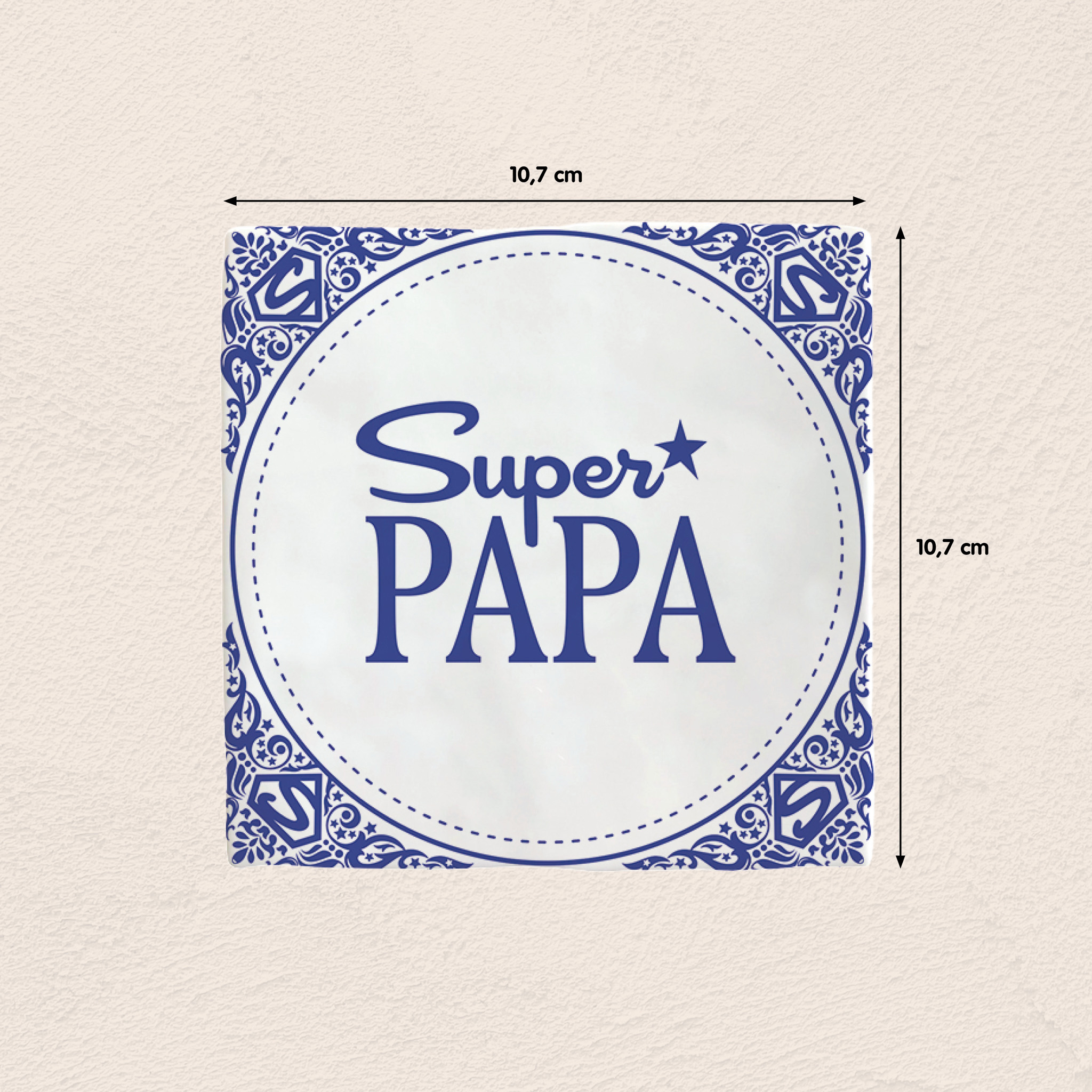 Plenty Gifts Deco Tile Super Papa