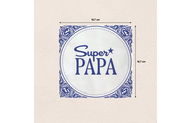 Plenty Gifts Deco Tile Super Papa