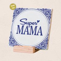 Plenty Gifts Deco Tile Super Mama