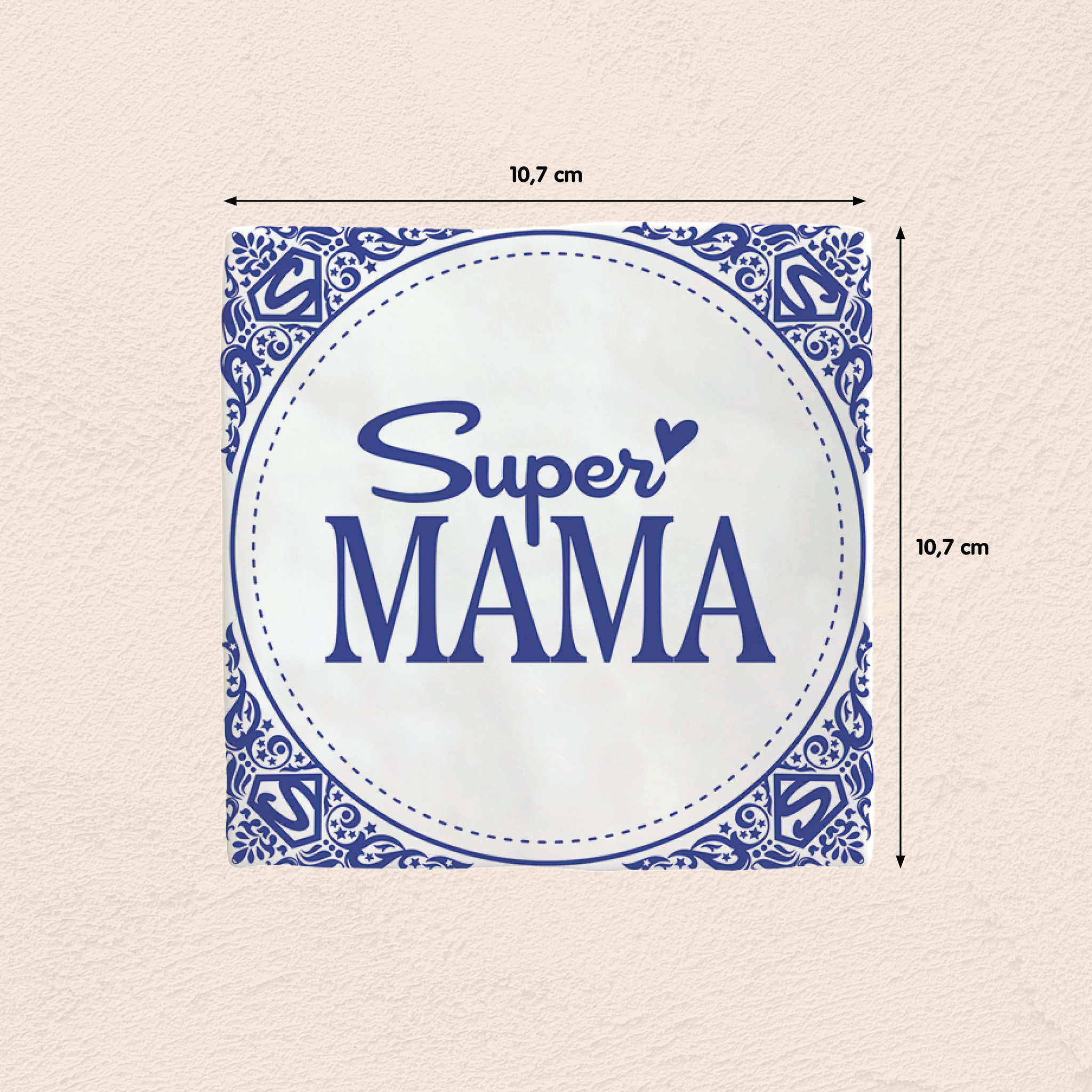 Plenty Gifts Deco Tile Super Mama