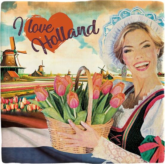 Plenty Gifts Deco Tile I Love Holland