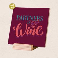 Plenty Gifts Deco Tile Partners in Wine