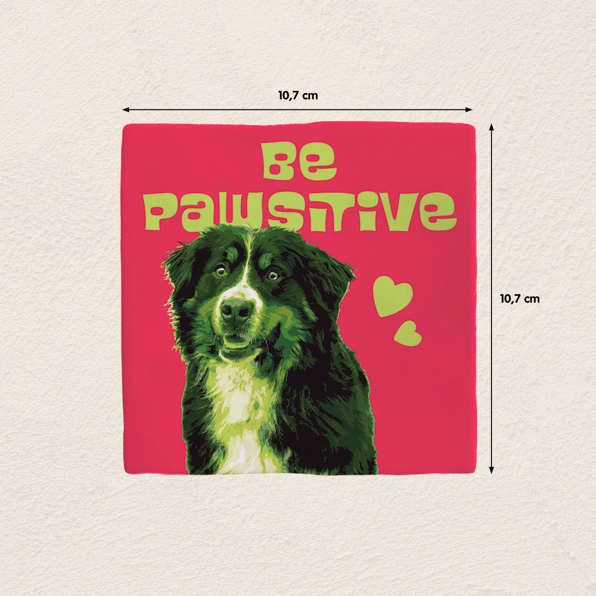 Plenty Gifts Deco Tile Be Pawsitive Bernese