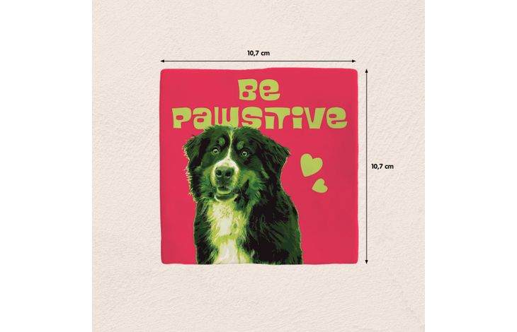 Plenty Gifts Deco Tile Be Pawsitive Bernese