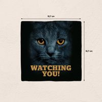 Plenty Gifts Deco Tile Black Cats Eyes