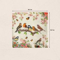 Plenty Gifts Deco Tile Birds Sitting