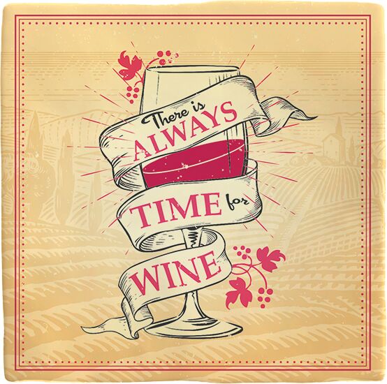 Plenty Gifts Deco Tile Always Time For Wine