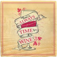Plenty Gifts Deco Tile Always Time For Wine
