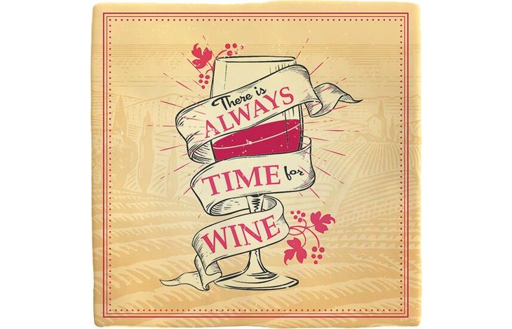 Plenty Gifts Deco Tile Always Time For Wine