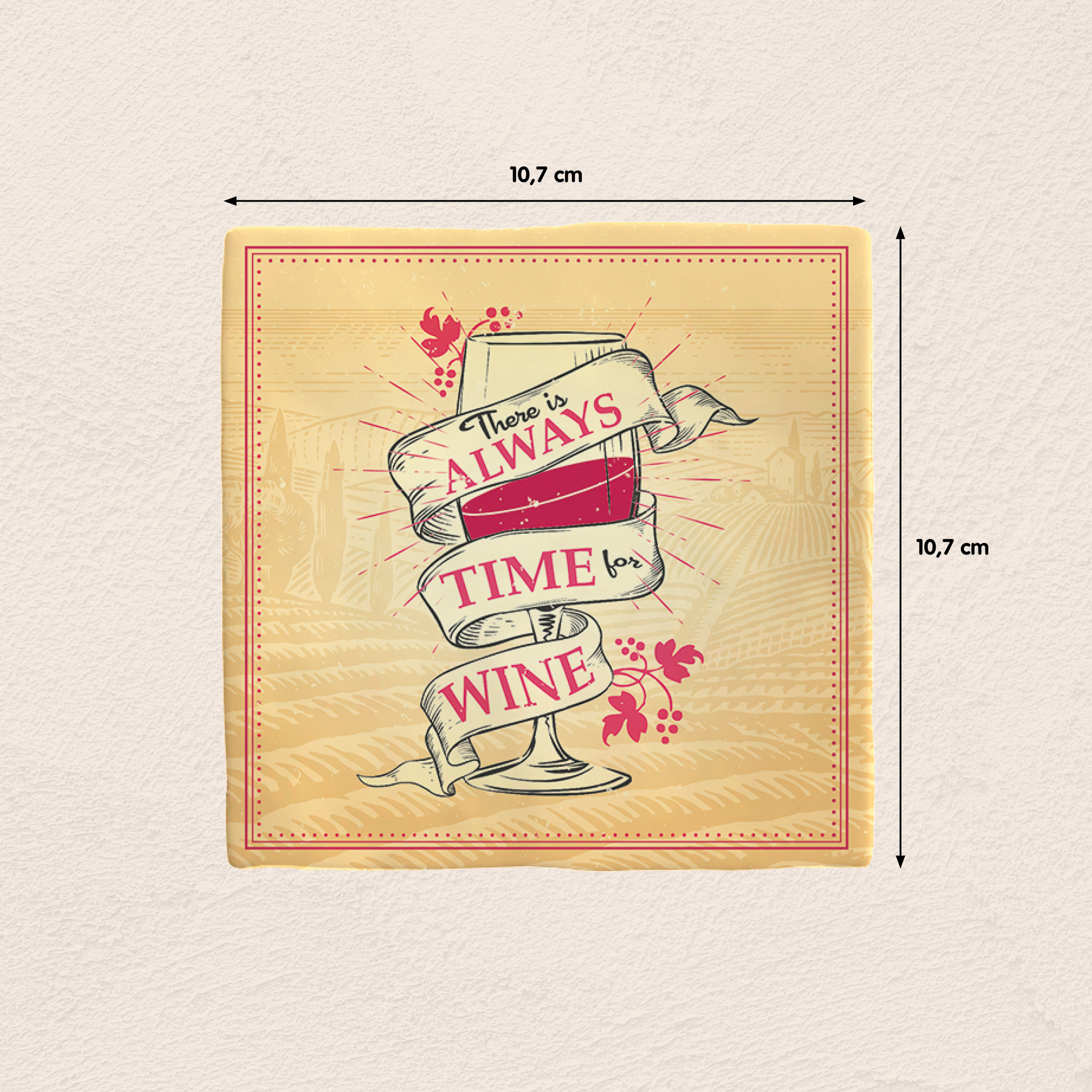 Plenty Gifts Deco Tile Always Time For Wine