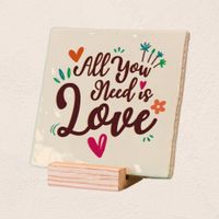 Plenty Gifts Deco Tile All You Need Is Love