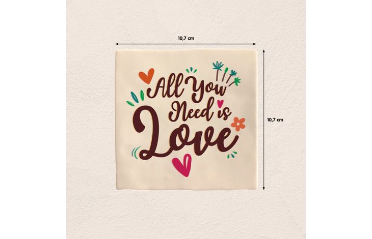 Plenty Gifts Deco Tile All You Need Is Love