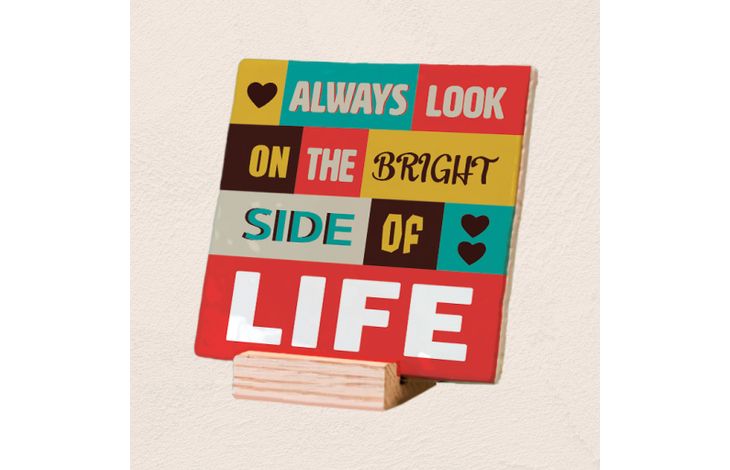 Plenty Gifts Deco Tile Bright Side Of Life