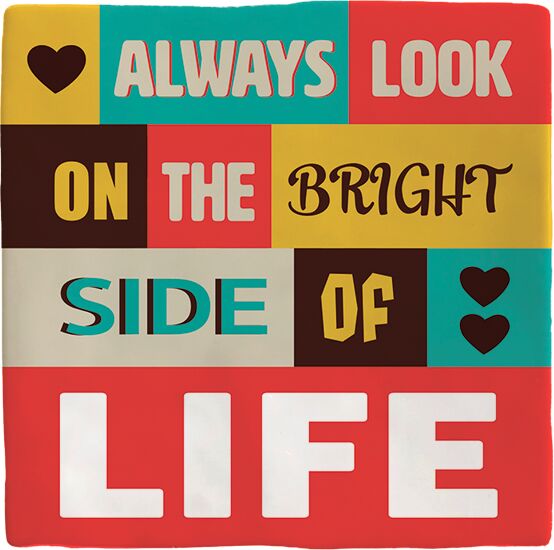 Plenty Gifts Deco Tile Bright Side Of Life