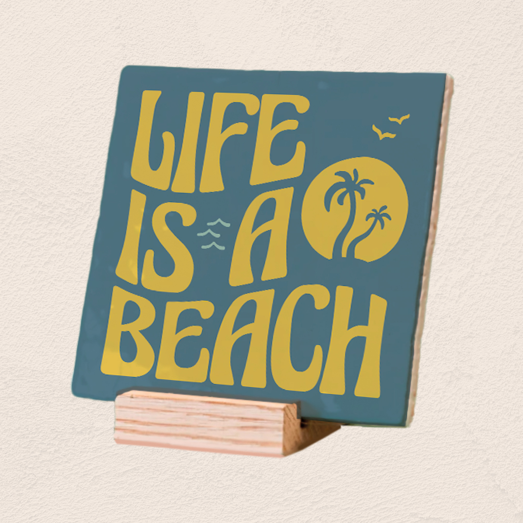 Plenty Gifts Deco Tile Life Is A Beach